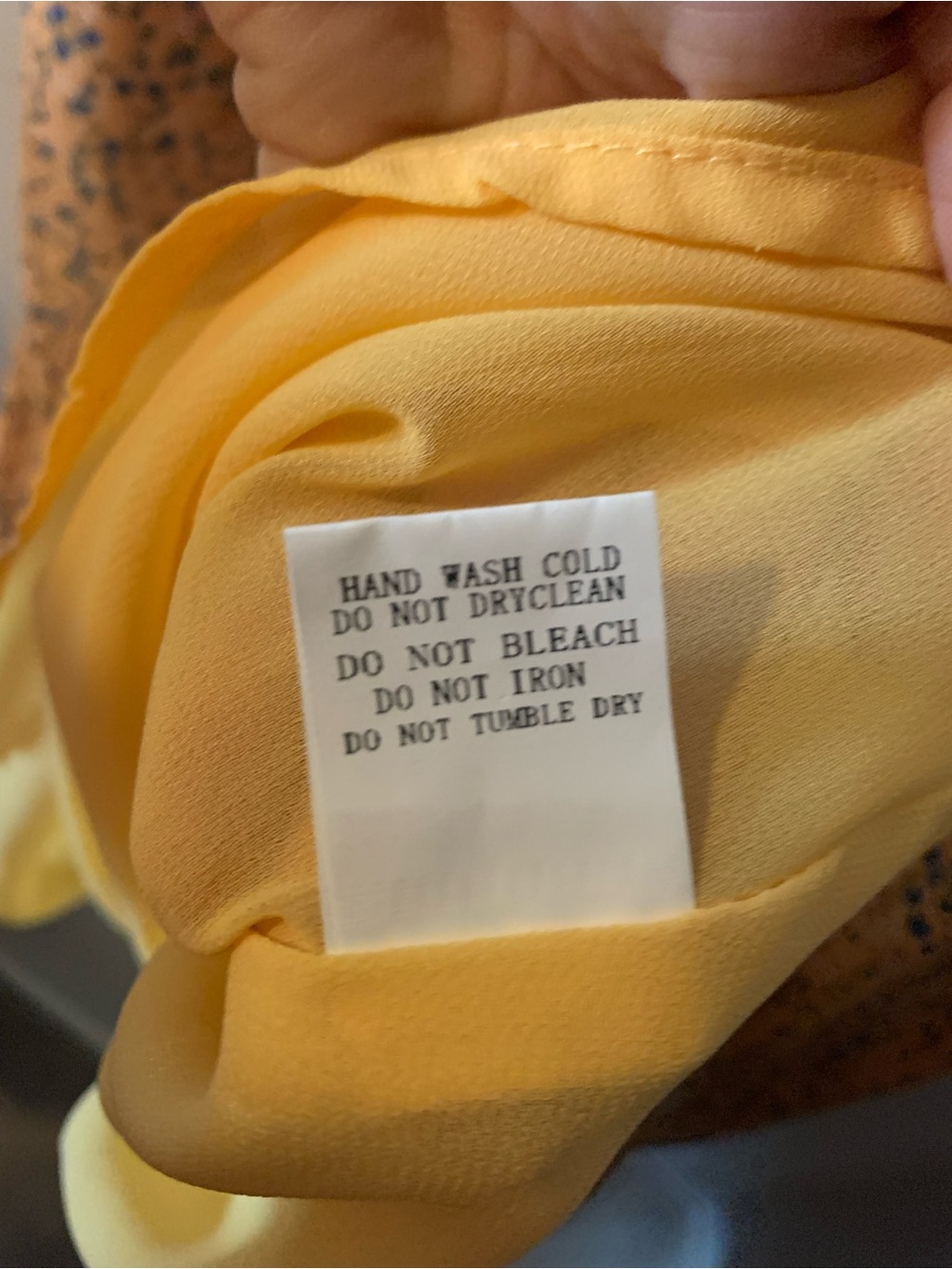 DAVI & DANI Cream Lace-Neckline Yellow Floral Midi Dress 1X - Picture 8 of 8